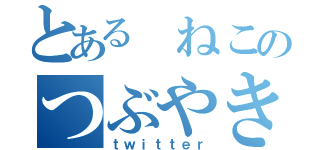 とある ねこのつぶやき（ｔｗｉｔｔｅｒ）