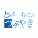 とある ねこのつぶやき（ｔｗｉｔｔｅｒ）