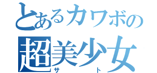 とあるカワボの超美少女（サト）