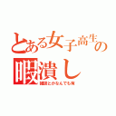 とある女子高生の暇潰し（雑談とかなんでも有）