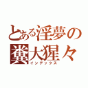 とある淫夢の糞大猩々（インデックス）