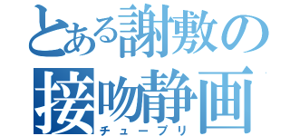 とある謝敷の接吻静画（チュープリ）