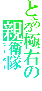 とある極右の親衛隊（ですの！）