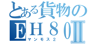 とある貨物のＥＨ８００Ⅱ（マンモス２）