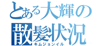 とある大輝の散髪状況（キムジョンイル）