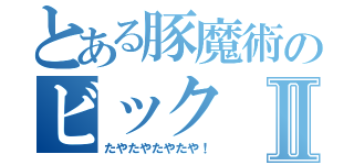 とある豚魔術のビックⅡ（たやたやたやたや！）