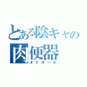 とある陰キャの肉便器（オナホール）