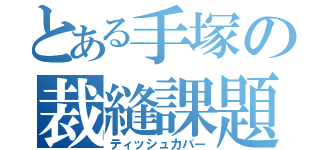 とある手塚の裁縫課題（ティッシュカバー）