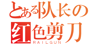 とある队长の红色剪刀（ＲＡＩＬＧＵＮ）