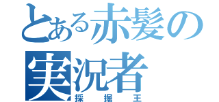 とある赤髪の実況者（採掘王）