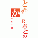 とある Ｒ君とＡちゃんのか（永久不滅）