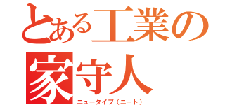 とある工業の家守人（ニュータイプ（ニート））