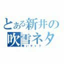 とある新井の吹雪ネタ（寒いギャグ）