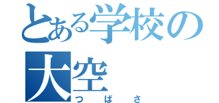 とある学校の大空（つばさ）