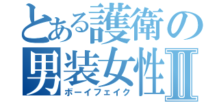 とある護衛の男装女性Ⅱ（ボーイフェイク）