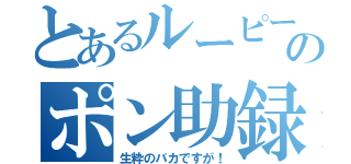 とあるルーピーのポン助録（生粋のバカですが！）