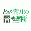 とある朧月の音波遮断（オーバーサイレント）