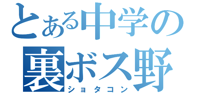 とある中学の裏ボス野郎（ショタコン）