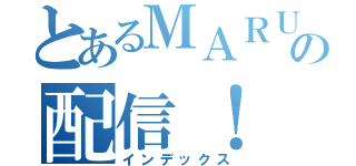 とあるＭＡＲＵの配信！（インデックス）