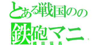 とある戦国のの鉄砲マニア（織田信長）