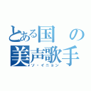 とある国の美声歌手（ソ・イニョン）