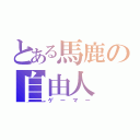 とある馬鹿の自由人（ゲーマー）