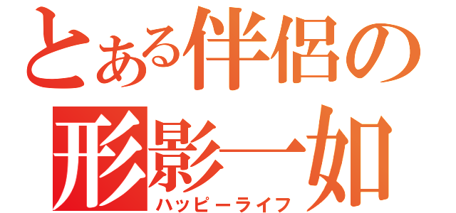 とある伴侶の形影一如（ハッピーライフ）