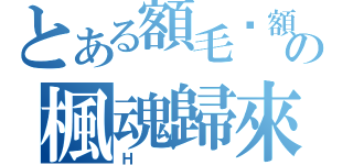 とある額毛你額の楓魂歸來（Ｈ）