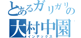 とあるガリガリの大村中園（インデックス）