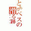 とあるベスの滑る跡（カイブン）