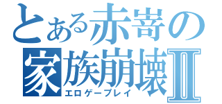 とある赤嵜の家族崩壊Ⅱ（エロゲープレイ）