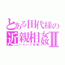 とある田代様の近親相姦Ⅱ（ハメハメ合戦）