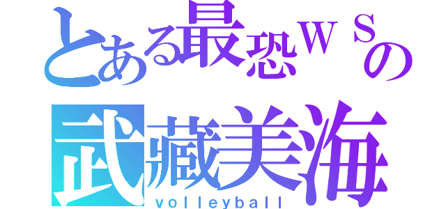 とある最恐ＷＳの武藏美海（ｖｏｌｌｅｙｂａｌｌ）