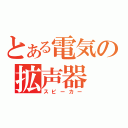 とある電気の拡声器（スピーカー）