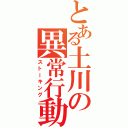 とある土川の異常行動（ストーキング）