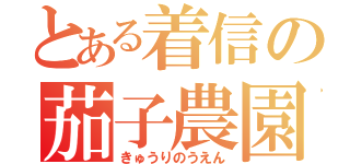 とある着信の茄子農園（きゅうりのうえん）