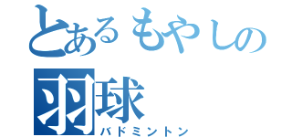 とあるもやしの羽球（バドミントン）