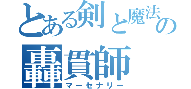 とある剣と魔法の轟貫師（マーセナリー）