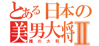 とある日本の美男大将Ⅱ（裸の大将）