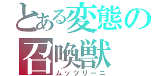 とある変態の召喚獣（ムッツリーニ）