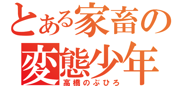 とある家畜の変態少年（高橋のぶひろ）