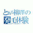 とある柳澤の発毛体験（アートネイチャー）