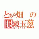 とある畑の眼鏡玉葱（ヒッカタマネ）