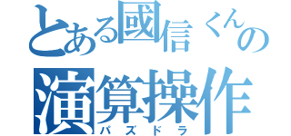 とある國信くんの演算操作（パズドラ）