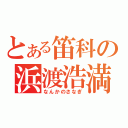 とある笛科の浜渡浩満（なんかのさなぎ）