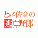 とある佐倉の逃亡野郎（エスケープ）