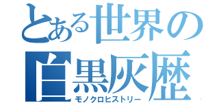 とある世界の白黒灰歴史（モノクロヒストリー）