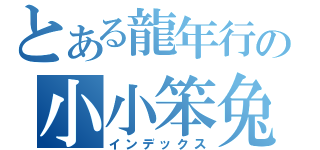 とある龍年行の小小笨兔（インデックス）
