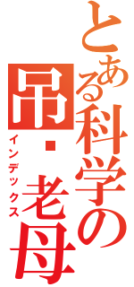 とある科学の吊你老母（インデックス）