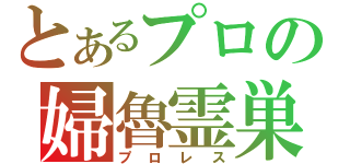 とあるプロの婦魯霊巣（プロレス）